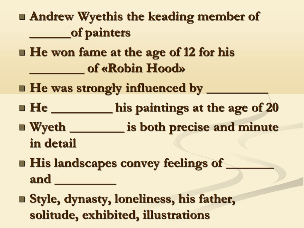 Andrew Wyethis the keading member of ______of painters He won fame at the age